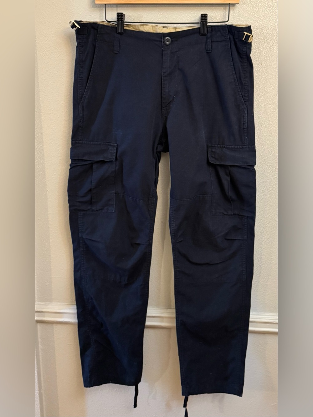 Carhartt Dark Navy Cargo Pants with Side Pockets